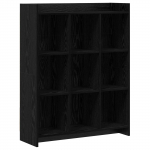 Raamatukapp Must tamm 87,5 x 30 x 111 cm Tehispuit