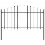 Piirdeaed teravatipuline, teras, (1,25-1,5) x 1,7 m, must