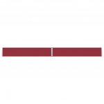 Lahtit&otilde;mmatav terrassi k&uuml;lgsein, 170 x 1200 cm, punane