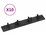 Terrassilaua otsakorgid 10 tk, must, plast