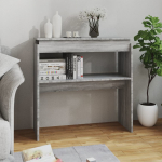 Konsoollaud, hall sonoma tamm, 80x30x80 cm, tehispuit