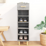 Jalatsikapp, hall sonoma tamm, 30 x 35 x 105 cm, tehispuit