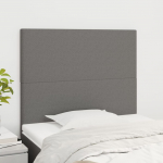 Voodipeatsid 2 tk, helehall, 90x5x78/88 cm, kangas