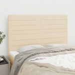 Voodipeatsid 4 tk, kreemjas, 72x5x78/88 cm, kangas