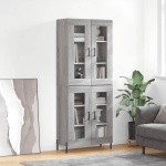 K&otilde;rge kapp, hall sonoma tamm, 69,5 x 34 x 180 cm, tehispuit