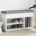 Jalatsipink, valge, 82 x 32 x 45,5 cm, tehispuit