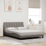 Voodiraam ilma madratsita taupe 120x200 cm kangas