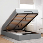 OTTOMANI VOODI MADRATSIGA, HELEHALL, 120X190 CM, KANGAS