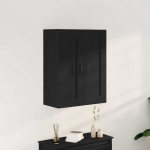 Seinale kinnitatav kapp must tamm 69,5 x 34 x 90 cm tehispuit