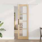Liuguks pruun 61 x 198.5 cm puit ja metall