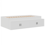 Ladustamisvoodi raam valge 90x200 cm