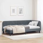 Nurga voodiraam Tumehall 90 x 190 cm Samet