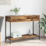 Konsoollaud sahtliga vana puit 100 x 34,5 x 75 cm tehispuit