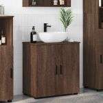 Vannitoa kapp pruun tamme 61 x 35 x 64 cm tehispuit & metall