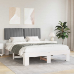 Voodiraam Pehme Peatoega peaga Helehall 150 x 200 cm Tahke m&auml;nd
