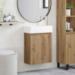 Vannitoa vanity &uuml;ksus koos segistiga Artisan tamm