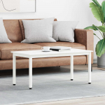 Kohvilaud valge 100 x 50 x 45 cm tahke m&auml;nd