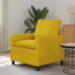 Diivan Kollane 76 x 81 x 87,5 cm Samet