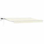 Manuaalne varikatus LED-idega cream 4 &times; 3 m
