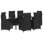 Diivanilaua komplekt 7 pcs PE rattan ja pulberkattega teras