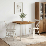 S&ouml;&ouml;gilaud 90 x 75 cm tugev akatsiapuu looduslik ja valge kandiline