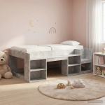 Laste voodiraam koos ladustamisega Betoonhall 90 x 200 cm