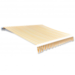 Varikatus p&auml;evalillekollane/valge 3 x 2,5 m (ilma raamita)