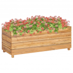 Taimelava 100 x 40 x 38 cm, taast&ouml;&ouml;deldud tiikpuu ja teras