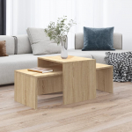 Diivanilaudade komplekt, sonoma tamm, 100x48x40cm tehispuit