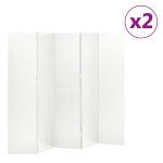 5 paneeliga ruumijagaja 2 tk, valge, 200 x 180 cm, teras