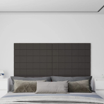 Seinapaneelid 12 tk, tumehall, 90 x 15 cm, kangas, 1,62 m&sup2;