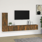 3-osaline telerikappide komplekt, suitsutatud tamm, tehispuit