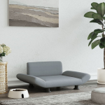 Koeravoodi, helehall, 70 x 45 x 28 cm, kangas