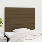Voodipeatsid 2 tk, tumepruun, 100x5x78/88 cm, kangas