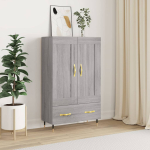 K&otilde;rge kapp, hall sonoma tamm, 69,5 x 31 x 115 cm, tehispuit
