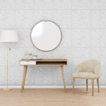 Seinapaneelid 48 tk, valge, 50 x 50 cm, eps 12 m&sup2; amet&uuml;st