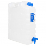 Veekanister kraaniga, l&auml;bipaistev, 20 l, plast
