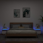 &Ouml;&ouml;kapid LED-tuledega 2 tk, valge, 40 x 39 x 48,5 cm