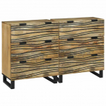 Kappide k&uuml;lgedel 2 tk pruun 60 x 33.5 x 75 cm mangopuit
