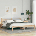 Voodiraam peatsiga Pruun 180 x 200 cm Tahke m&auml;nd