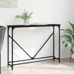 Konsoollaud must tamm 102 x 23 x 75 cm tehispuit