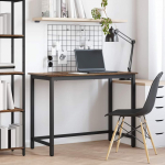 Laud suitsetatud tamm 80 x 50 x 76,5 cm t&ouml;&ouml;deldud puit ja teras