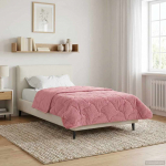 Suvised teki Roosa 140 x 220 cm Mikrokiud ja Teddy villa