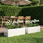 Aia istutuskast 2 tk valge 100 x 30 x 30 cm