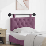Rippuv voodipeats Seinale kinnitatav Lilla 90 x 55 x 7 cm Samet