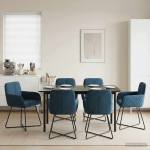 S&ouml;&ouml;gitoa Toolid 6 pcs Samet Sinine 59 x 56,5 x 86 cm