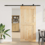 Liuguks narvik naturaalne ja must 100 x 210 cm (213,5 cm)
