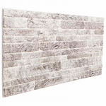 Seinapaneelid 10 pcs Helehall ja valge 100 x 50 cm EPS vaht
