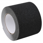 Libisemisvastane teip, must, 0,1 x 10 m, pvc