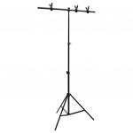 T-kujuline taustastatiiv, must, 91 x 60 x (70-200) cm